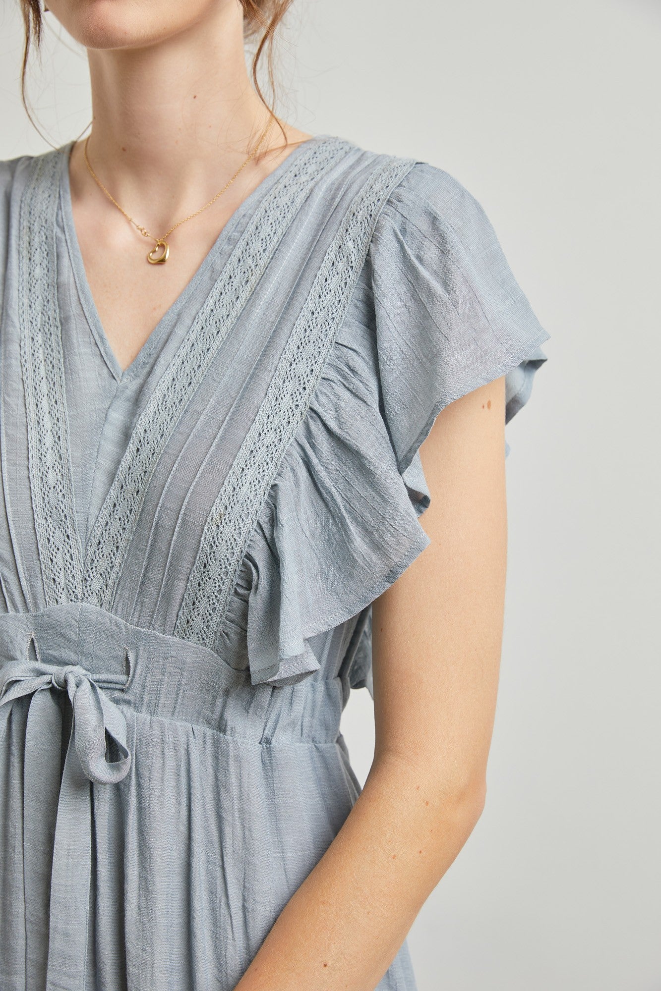 Easy On The Eyes Ruffled Midi Dress