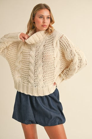Callie Cozy Knit Turtleneck Sweater