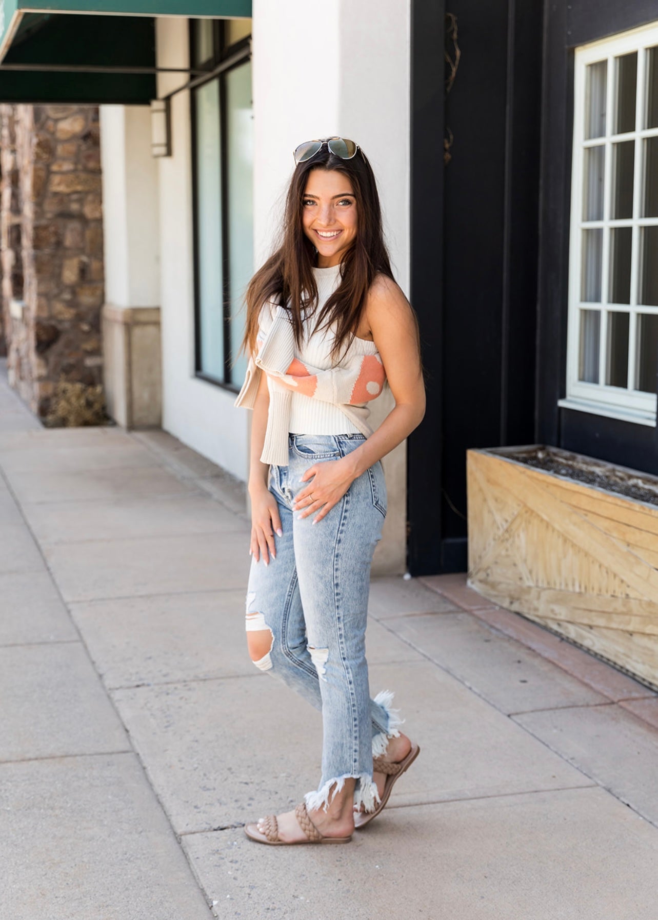Zoey High Rise Mom Jean