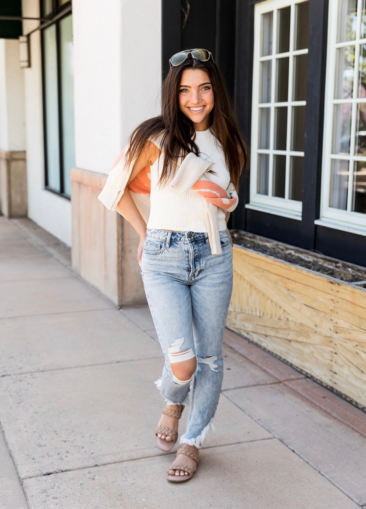 Zoey High Rise Mom Jean