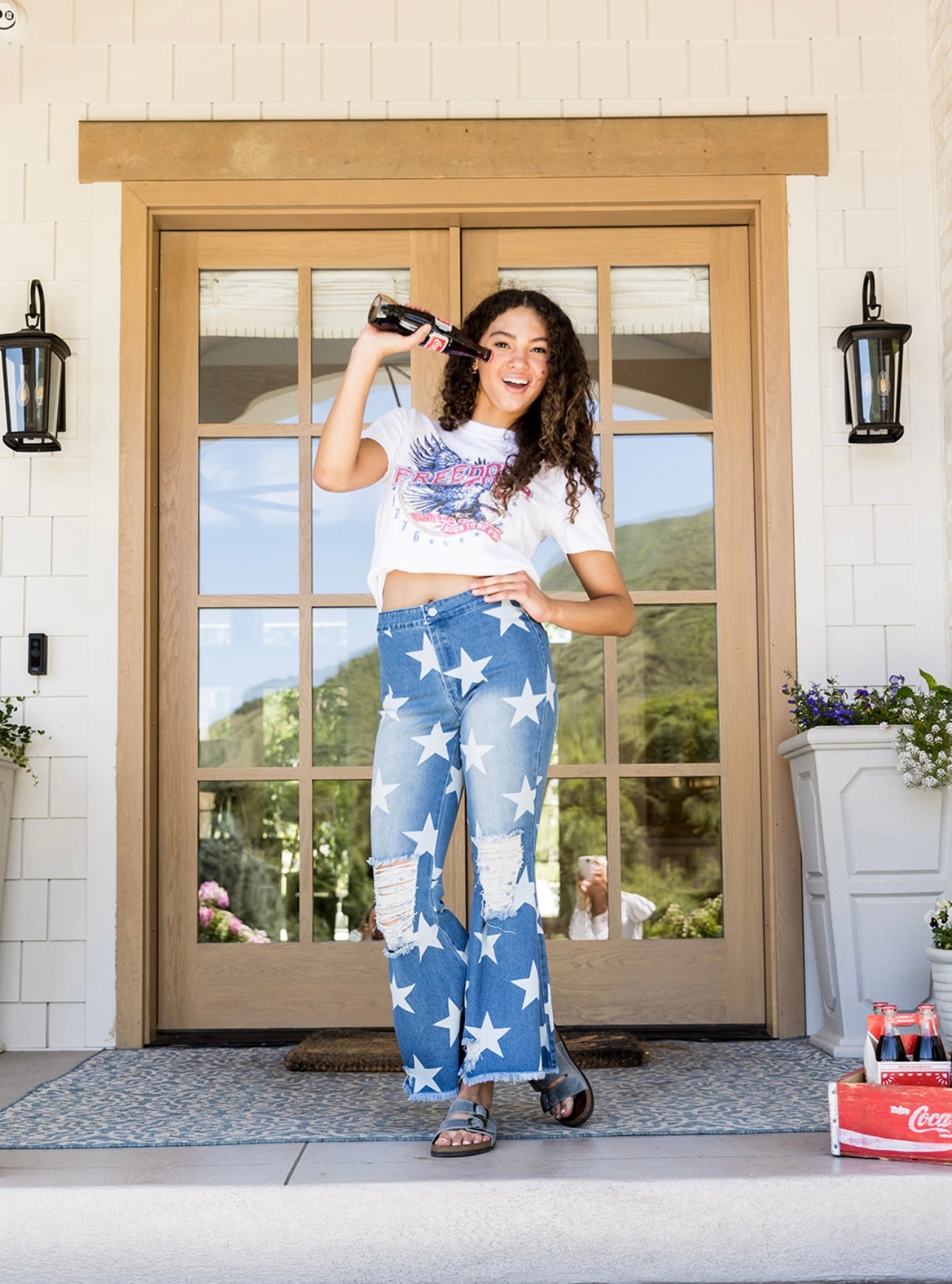 Oh My Stars Flare Legged Denim Pants