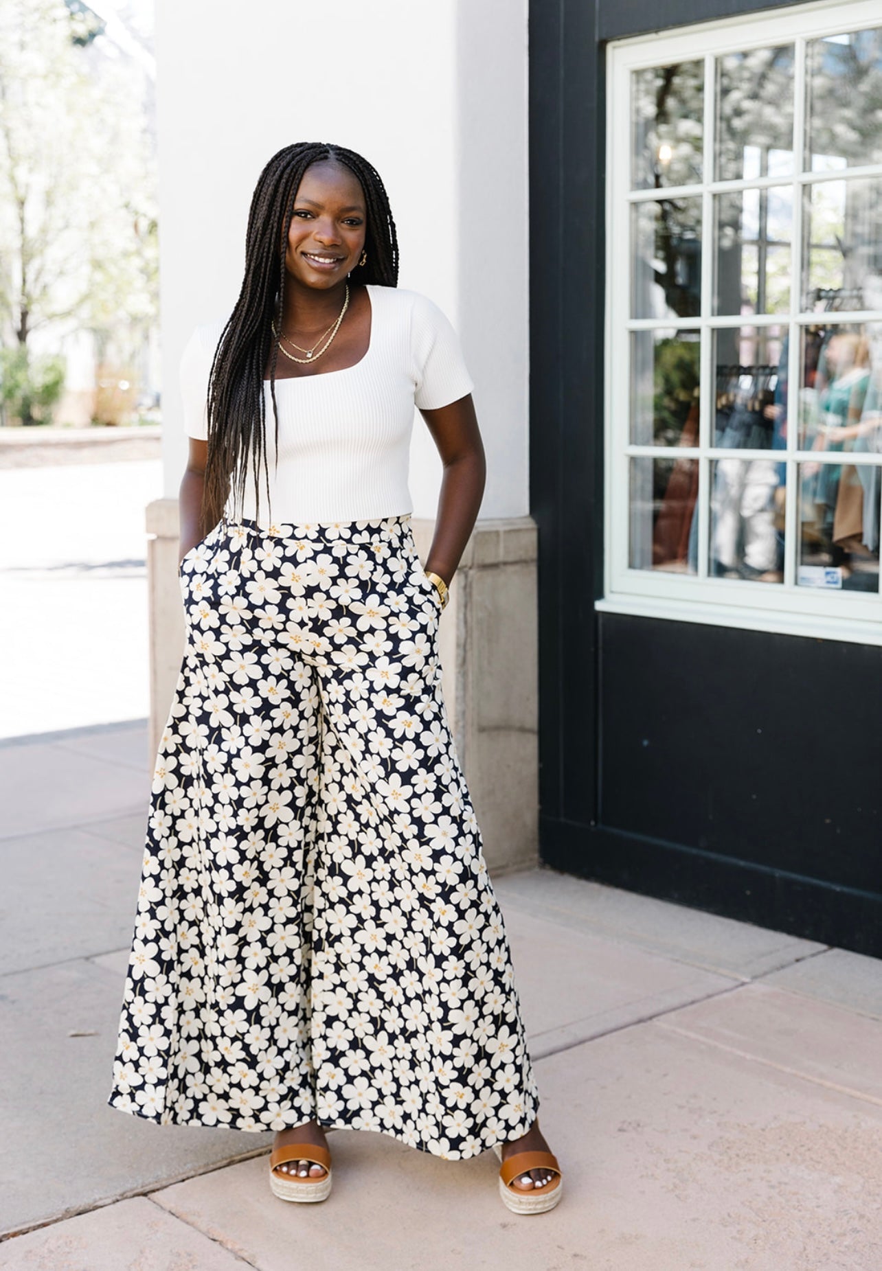 Find Me Floral Wide Leg Pants