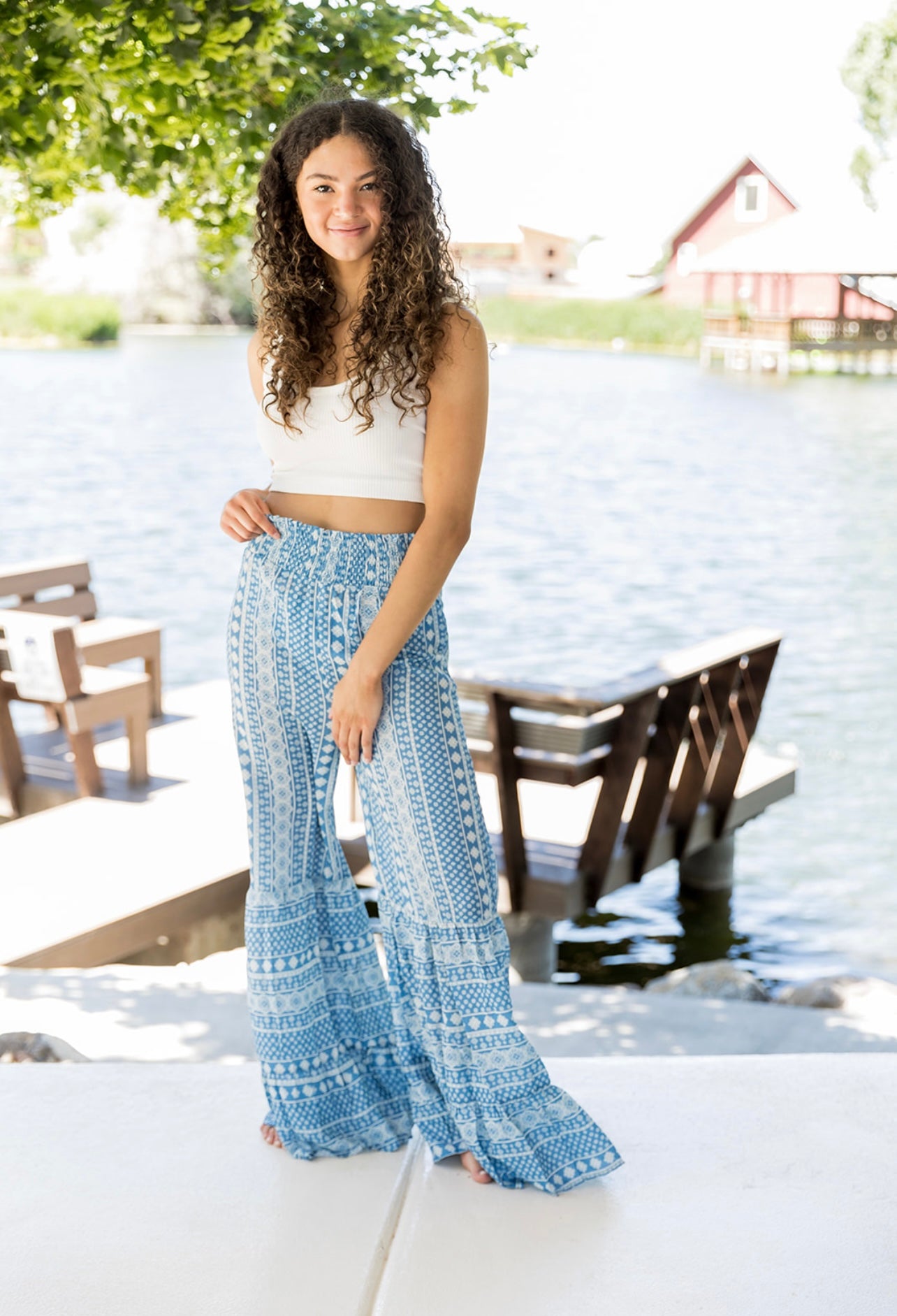 Trendy Traveler Boho Smocked Pants