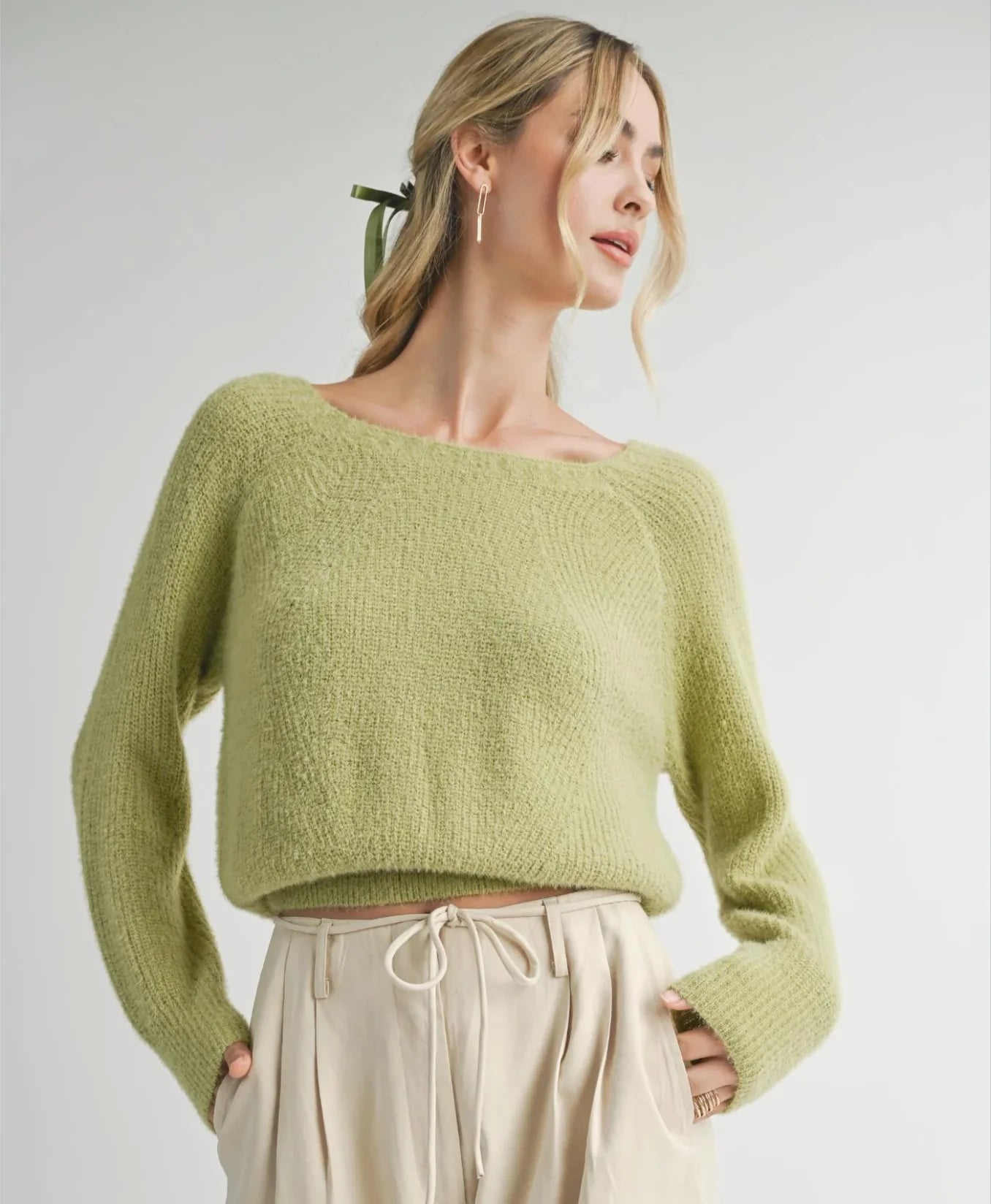 Layla Fuzzy Knit Sweater
