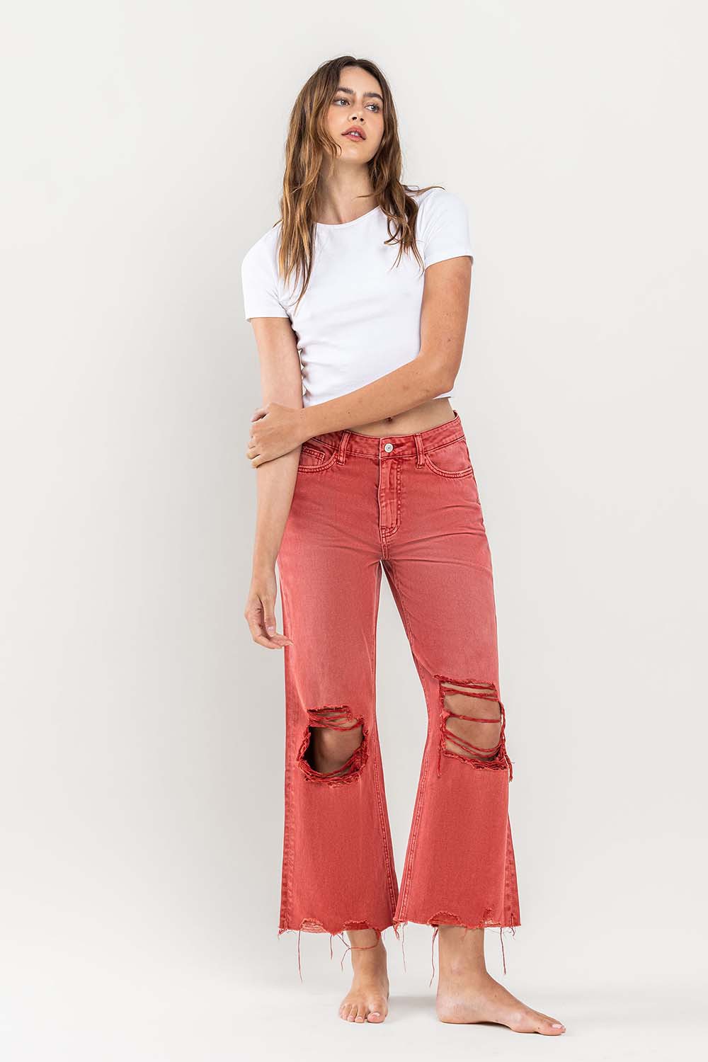 Cam Red Vintage High rise Denim