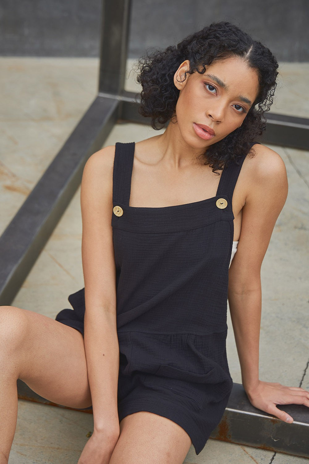 READY FOR ANYTHING SLEEVELESS ROMPER
