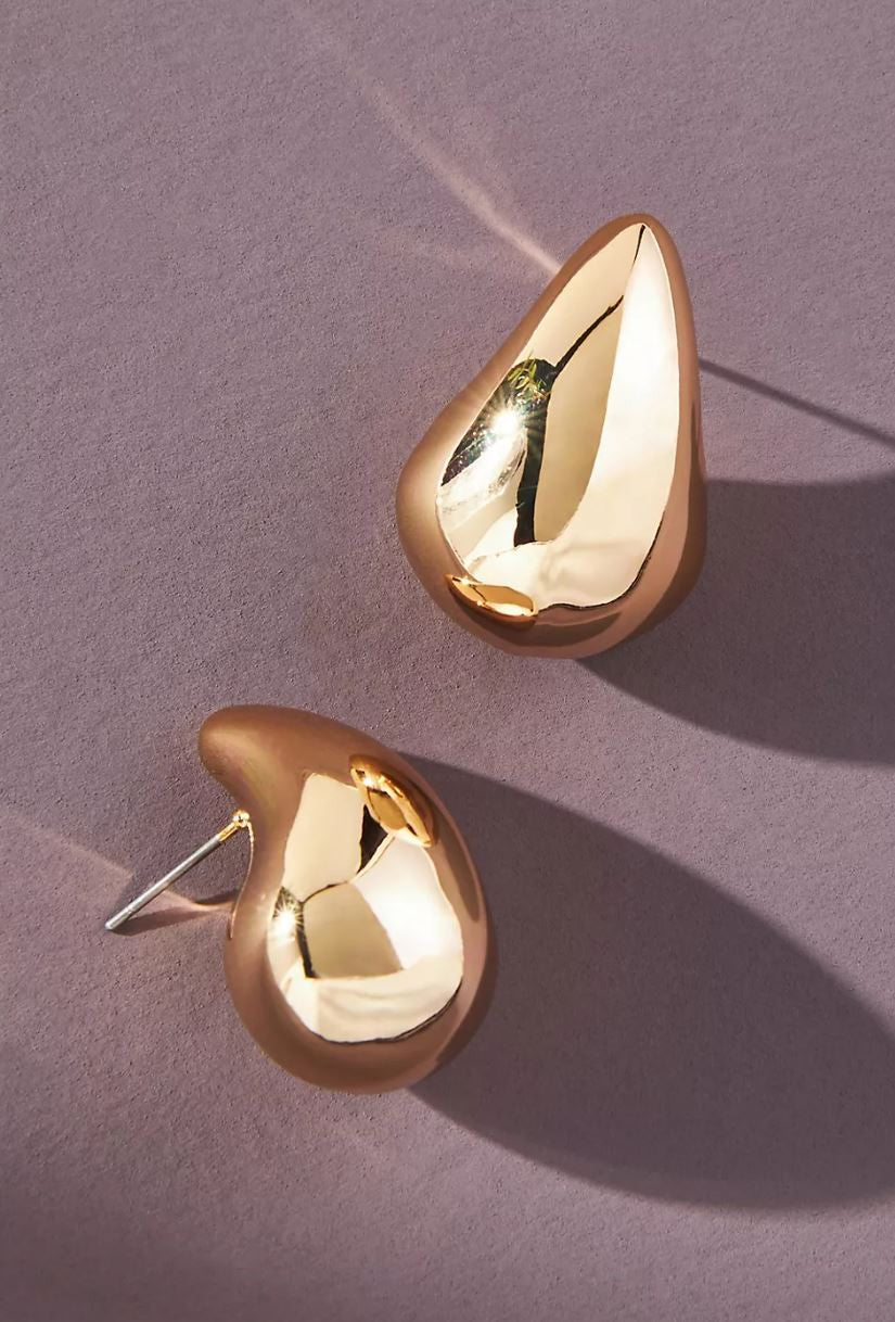 Luxury Gold Teardrop Earrings