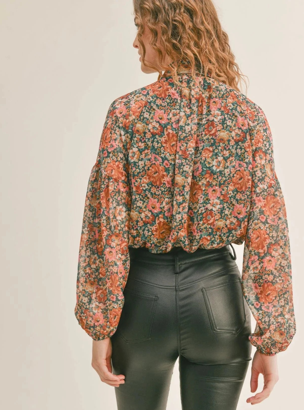 Autumn Dreams Vintage Floral Bodysuit