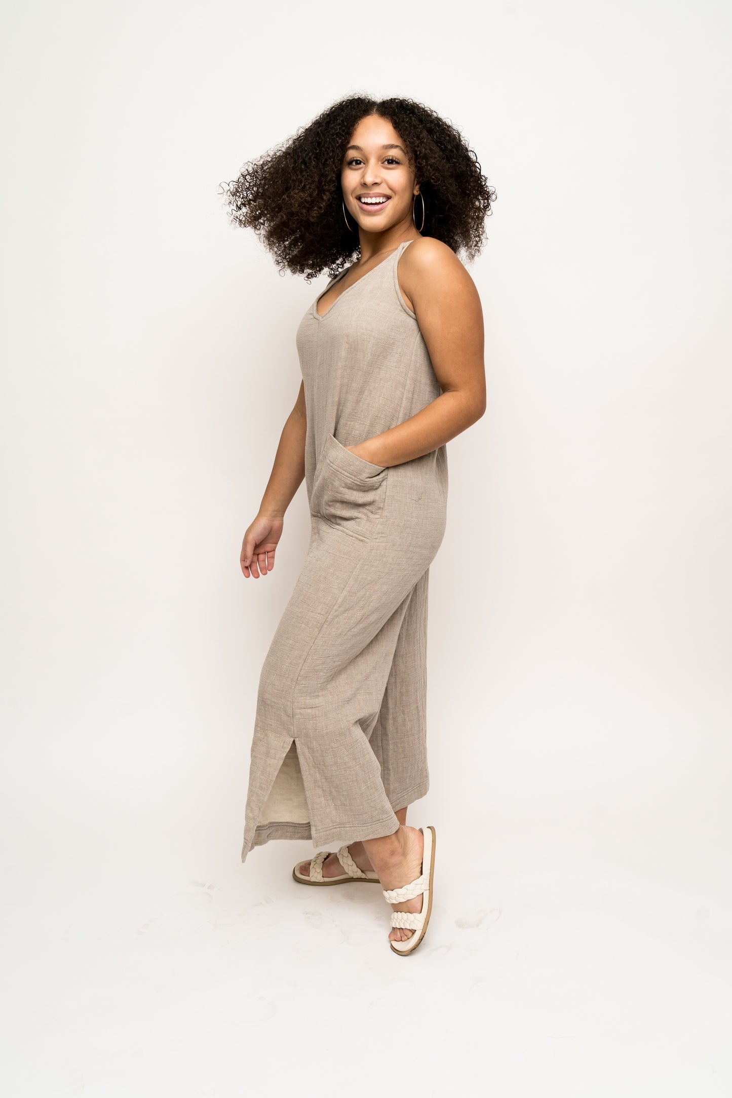 Perfect Night Mocha Jumpsuit