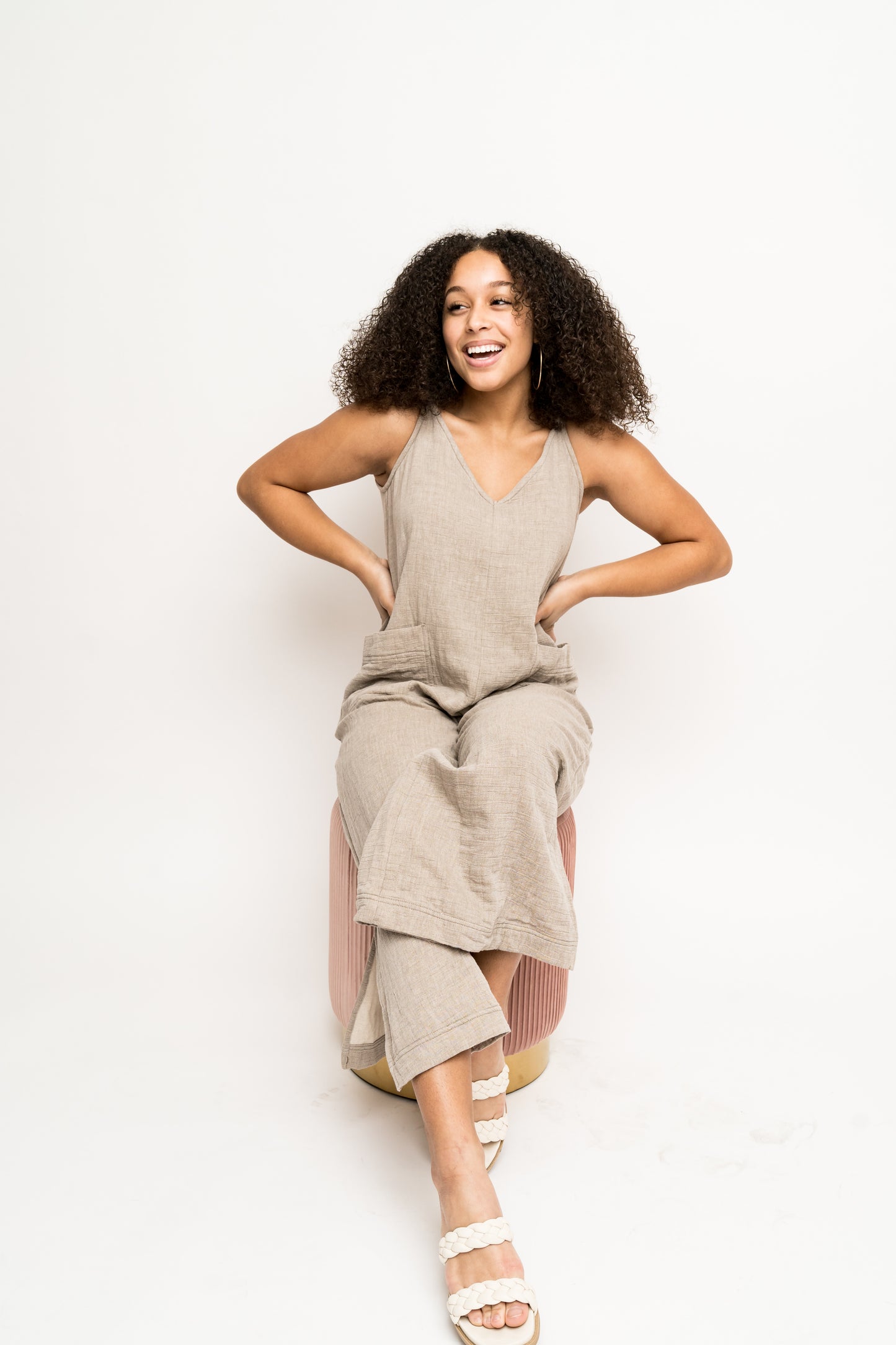 Perfect Night Mocha Jumpsuit