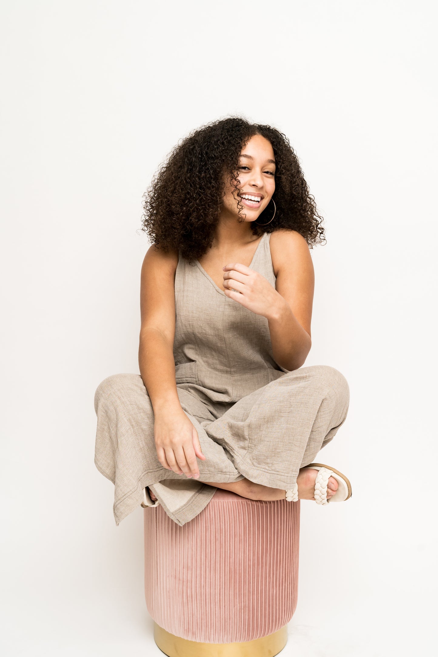 Perfect Night Mocha Jumpsuit