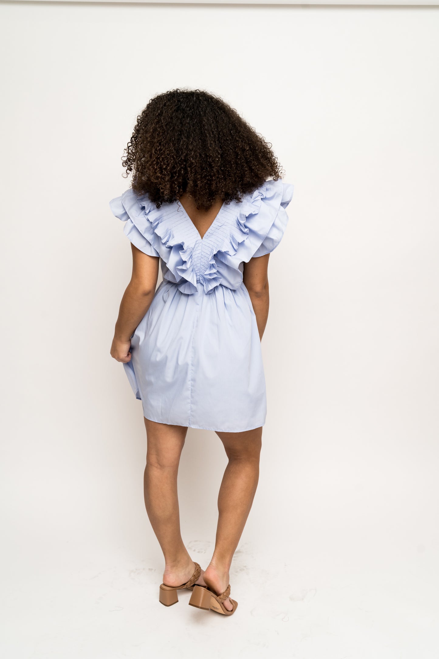 Spoonful of Sass Ruffled V-Neck Dress