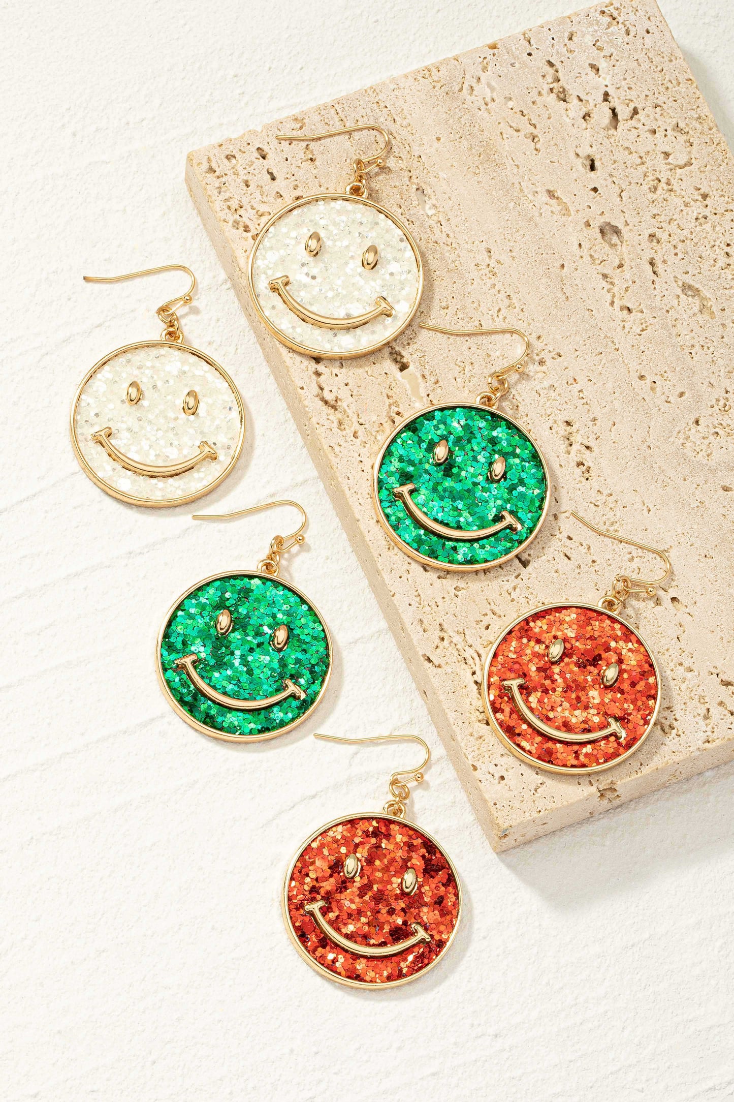 CONFETTI SMILE HOLIDAY EAARINGS