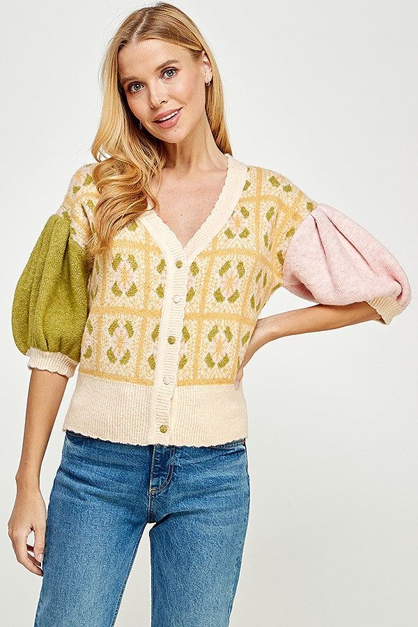 GARDEN PARTY FLORAL CARDIGAN
