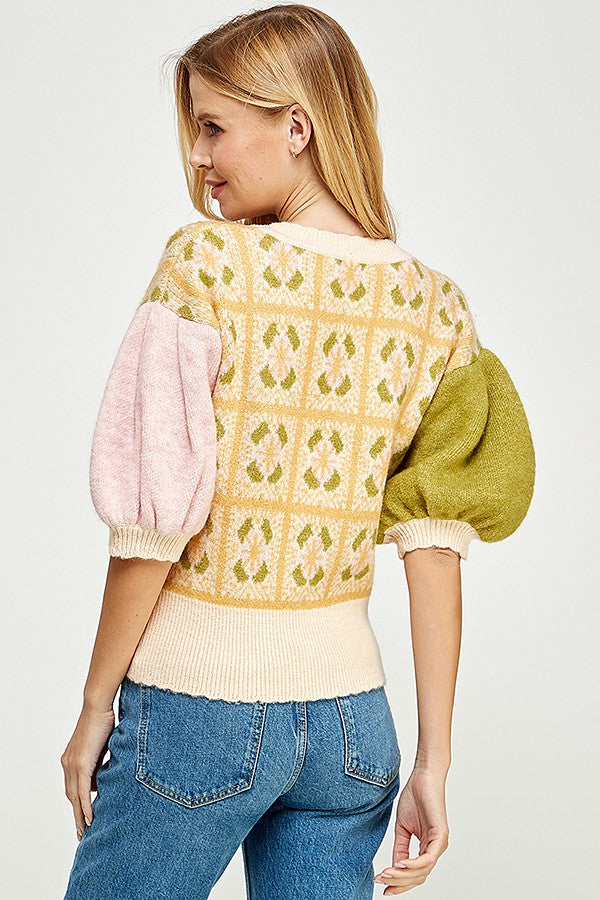 GARDEN PARTY FLORAL CARDIGAN