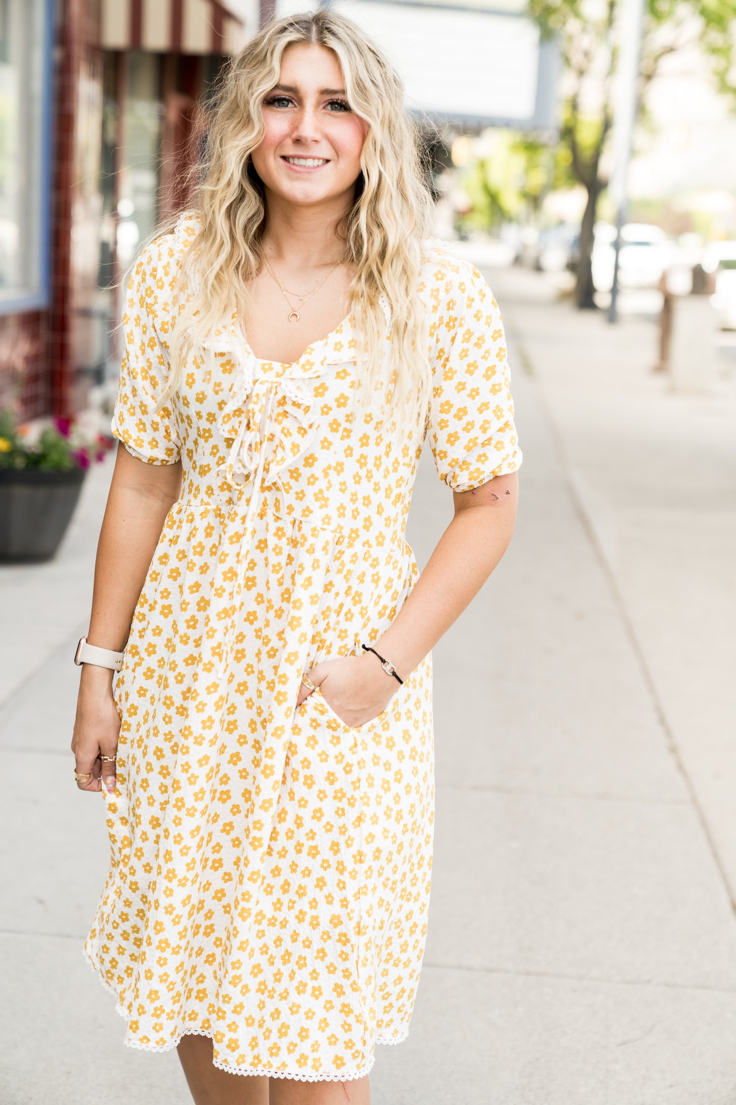French Countryside Ivory Midi Dress