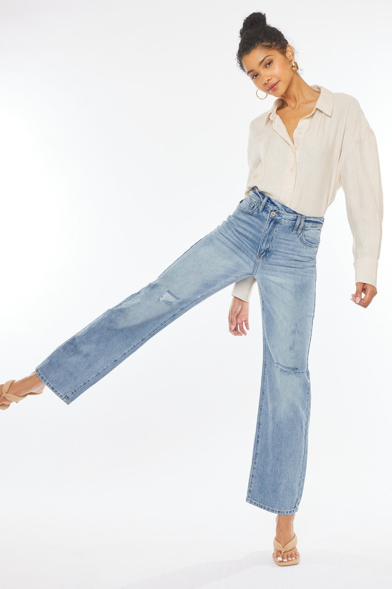 KANCAN FADED STRAIGHT LEGGED DENIM