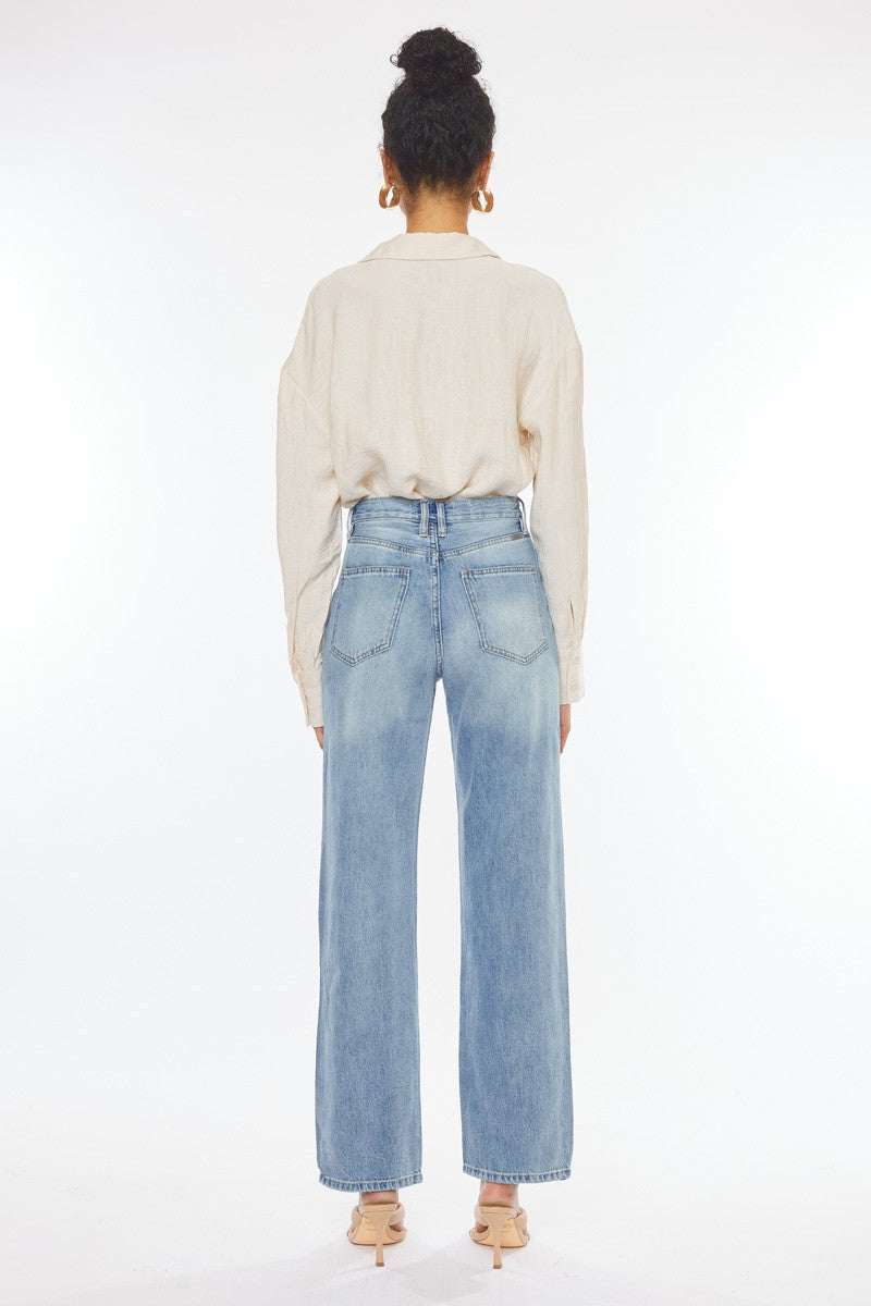 KANCAN FADED STRAIGHT LEGGED DENIM