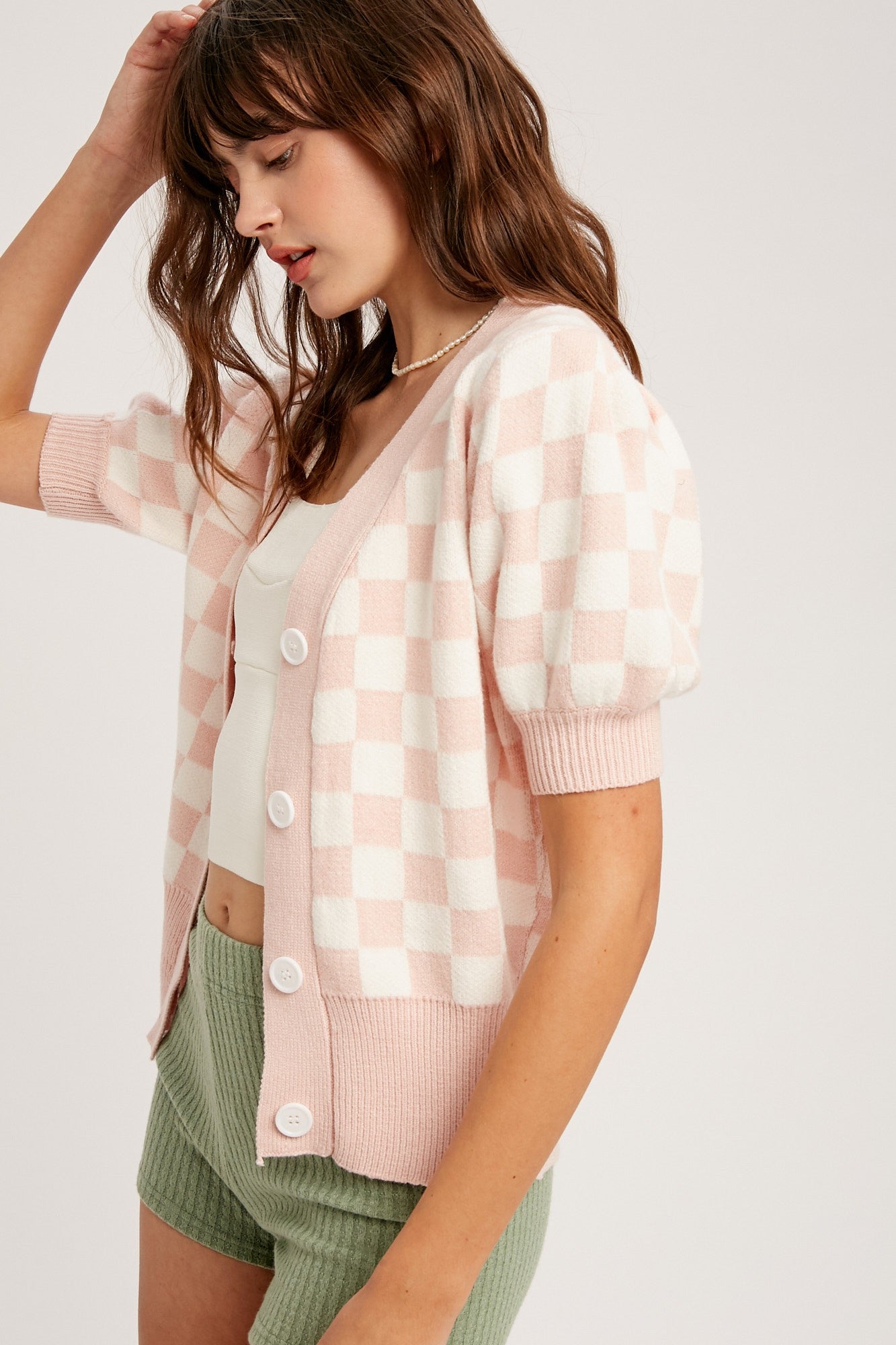 Lovey Dovey Gingham Sweater
