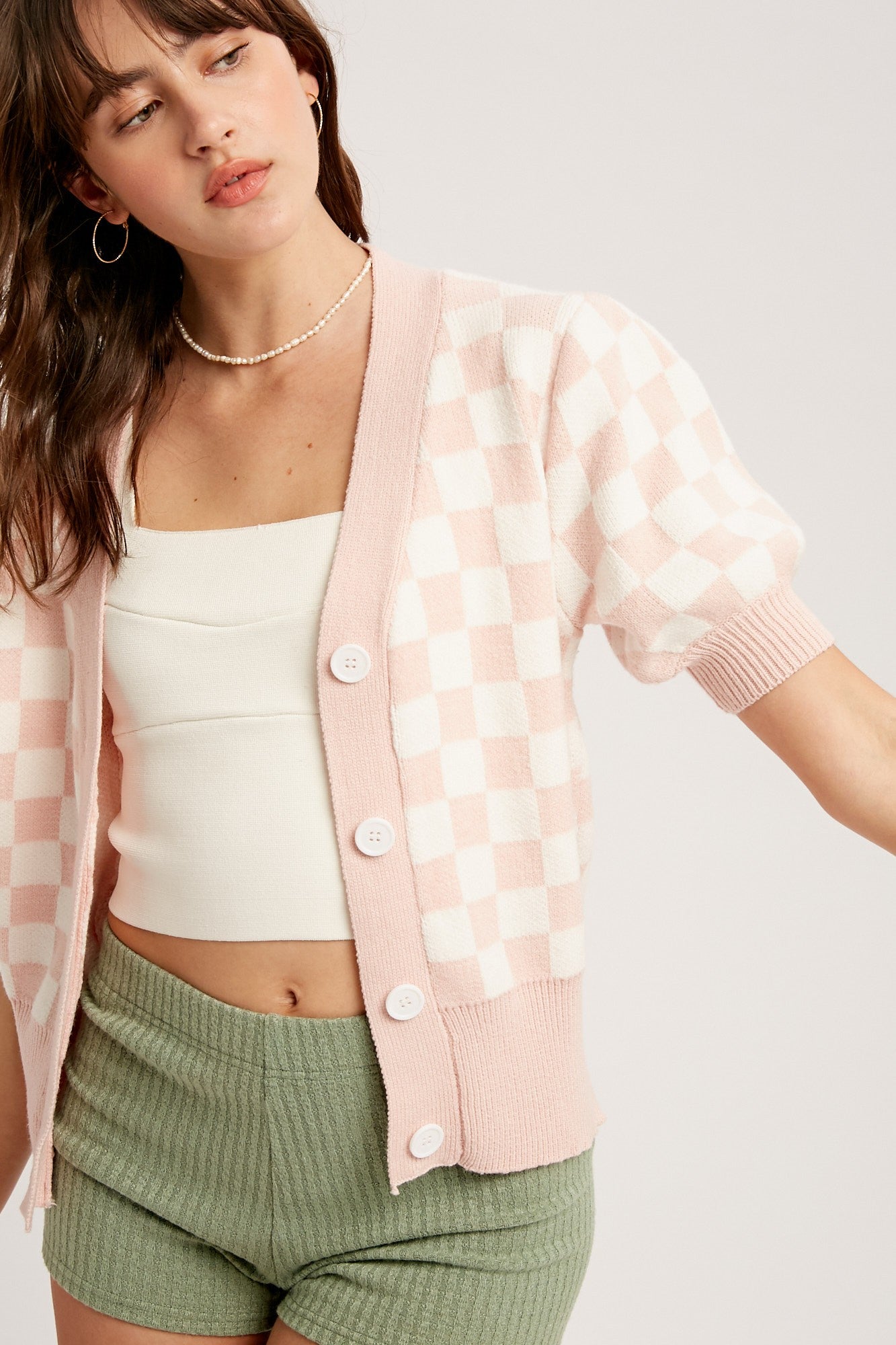 Lovey Dovey Gingham Sweater