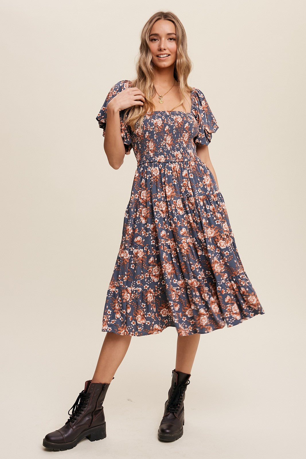 FOREVER FROLICKING FLORAL MAXI DRESS