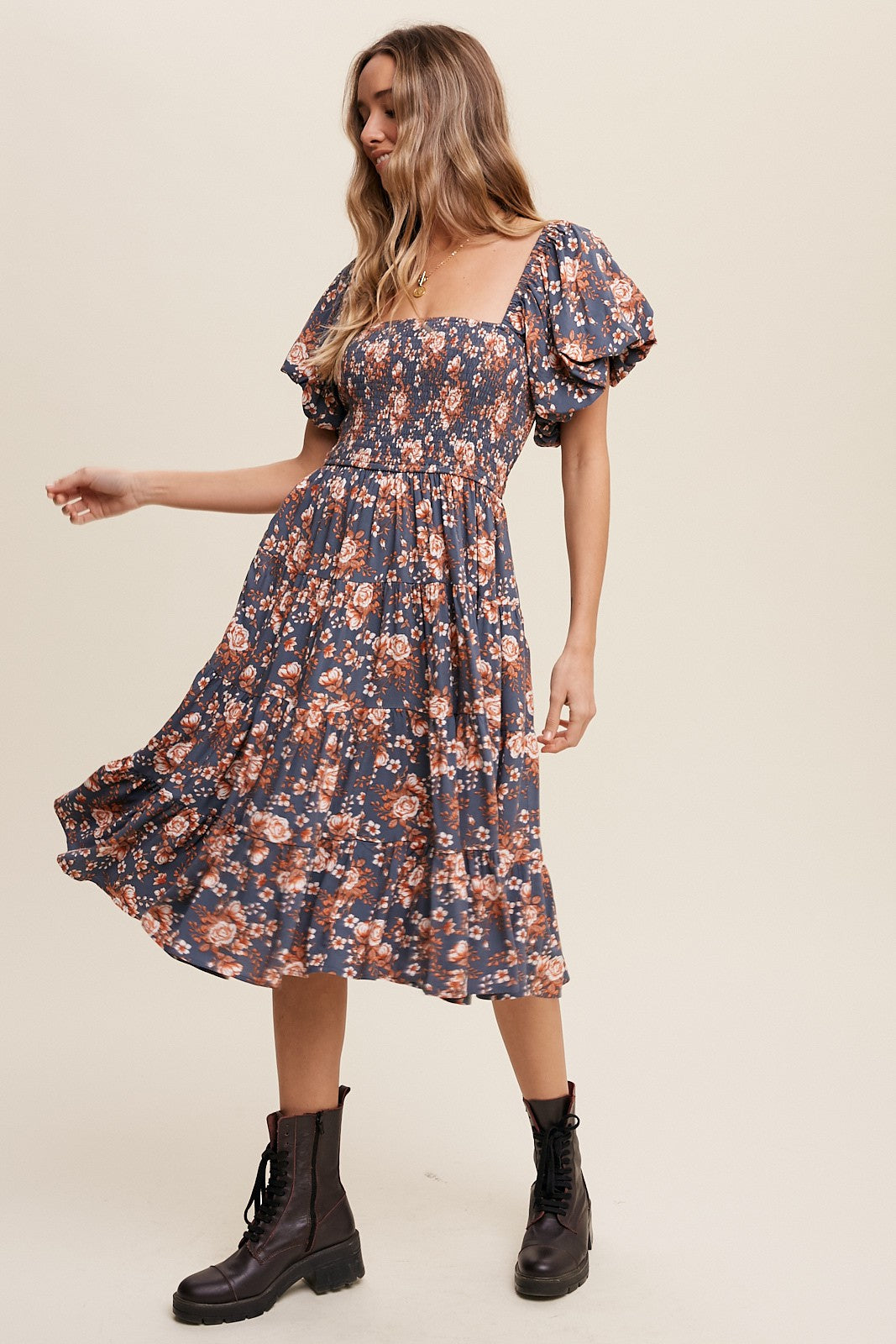 FOREVER FROLICKING FLORAL MAXI DRESS