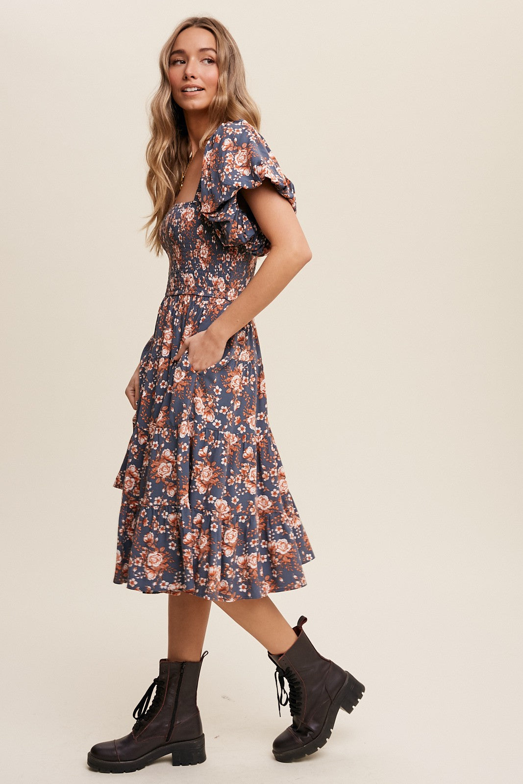 FOREVER FROLICKING FLORAL MAXI DRESS
