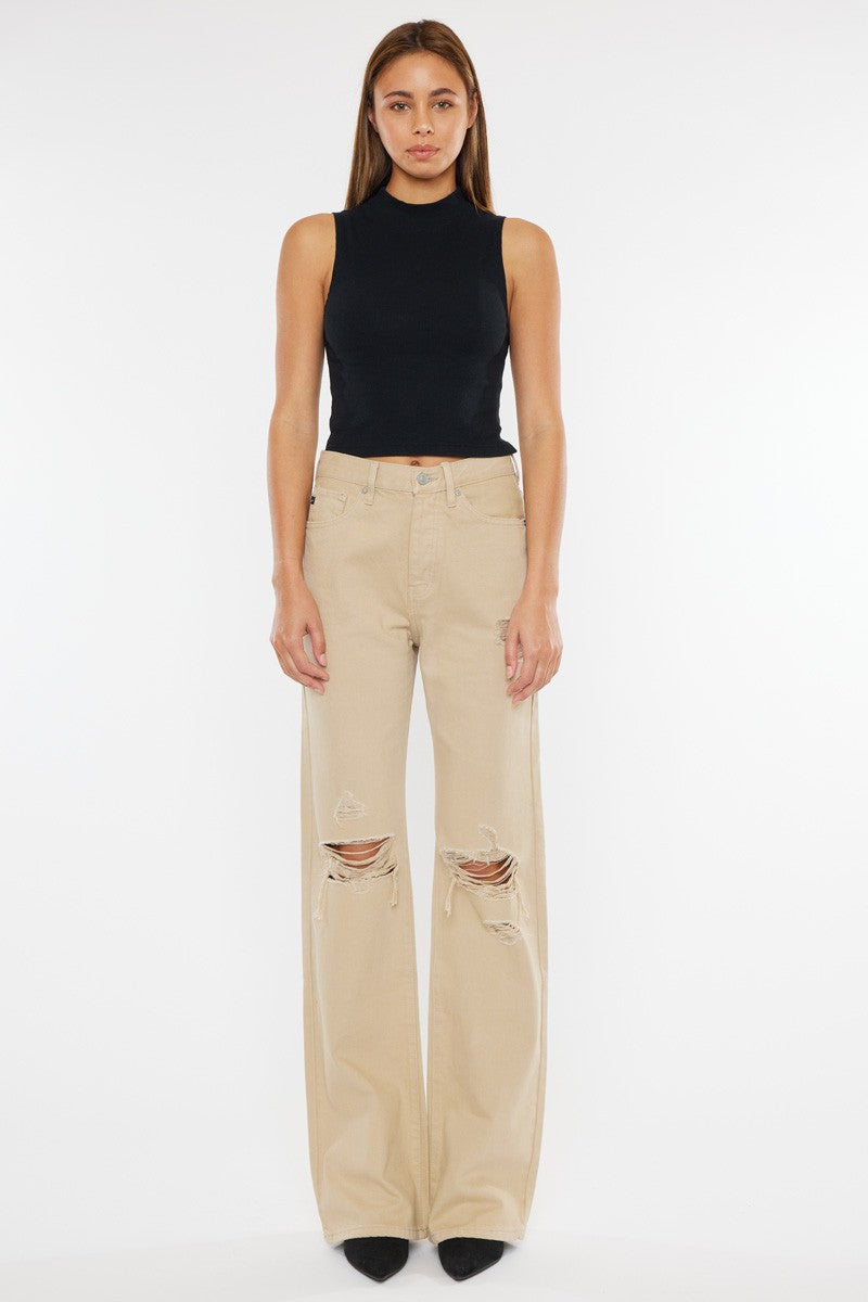 KANCAN TAN WIDE LEGGED DENIM