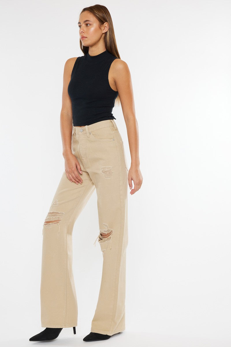 KANCAN TAN WIDE LEGGED DENIM