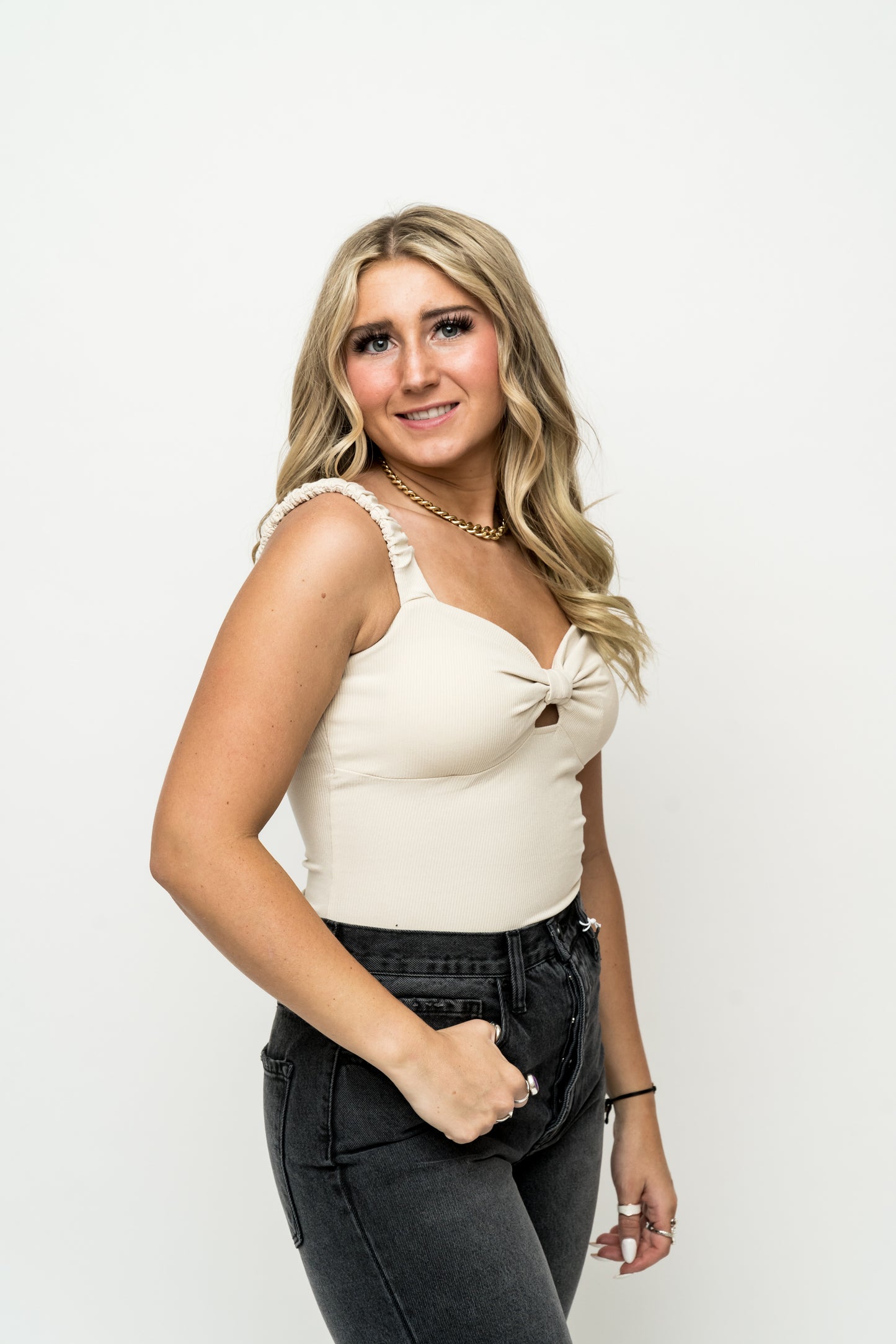 Everyday Ribbon Bow Knit Bodysuit