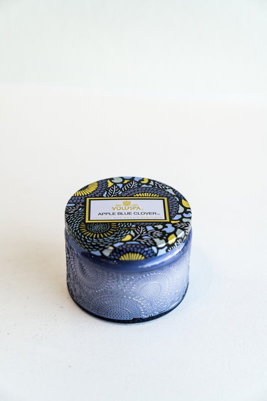 Apple Blue Clover Candle