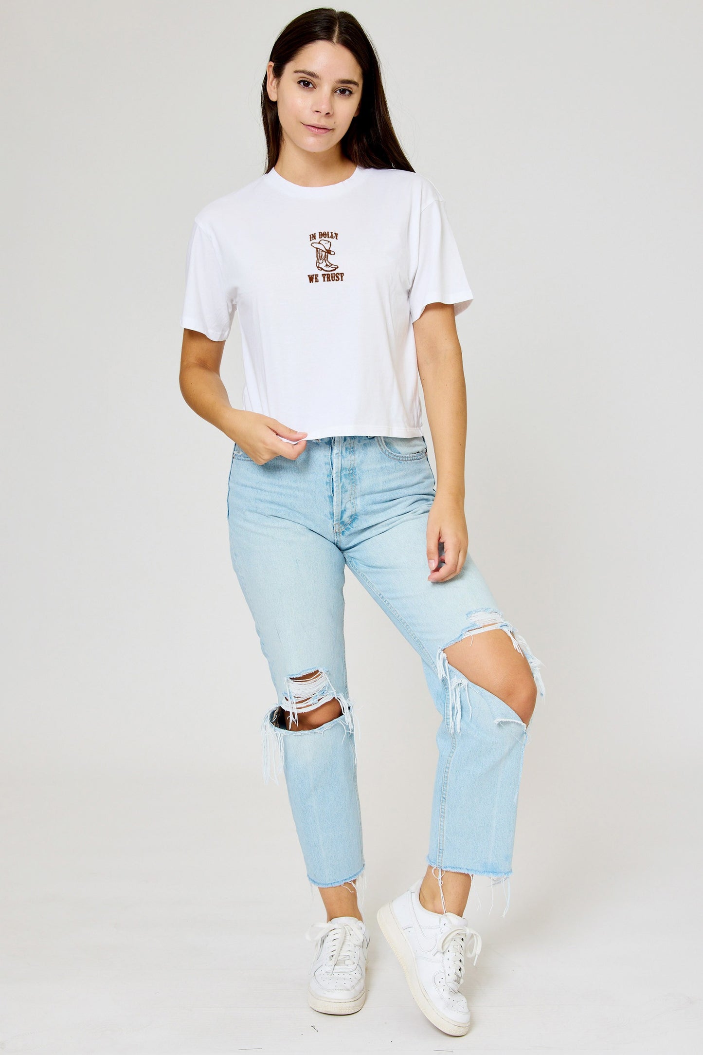 In Dolly We Trust Baby Tee