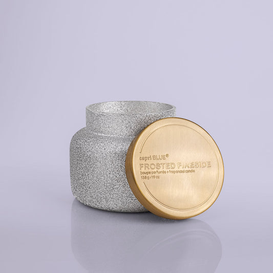 Capri BLUE FROSTED FIRESIDE CANDLE