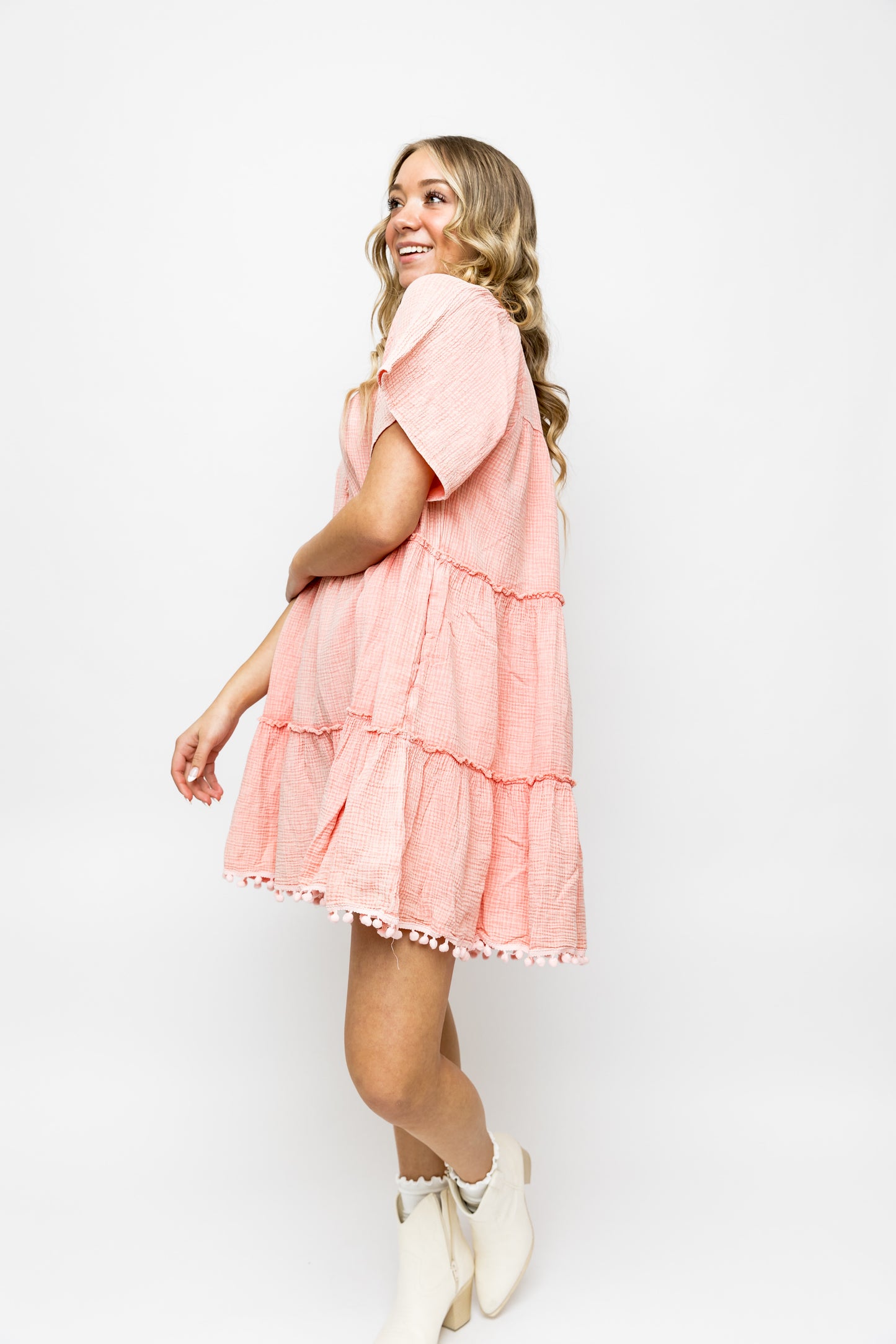 LOVELY LOOKS COTTON GAUZE DRESS