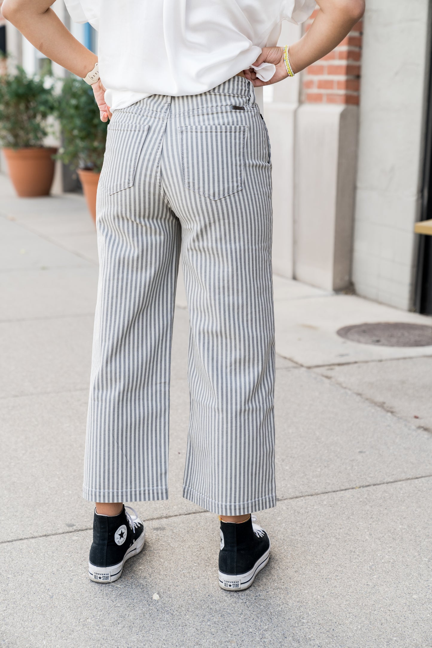Take Me There-Ultra High Rise Wide Leg Pin-Stripe Pant