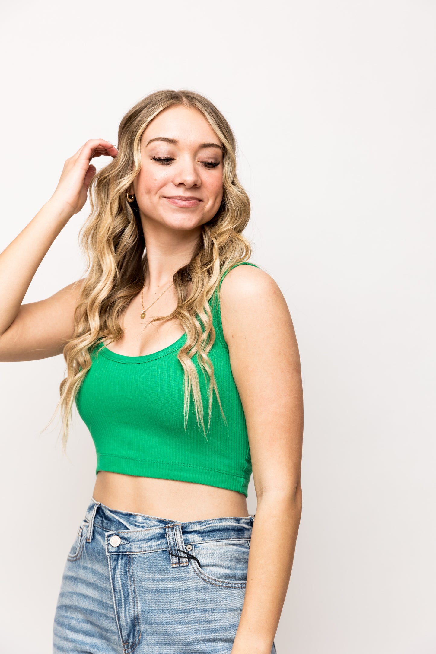Summer Essential Ribbed Knit Crop Top