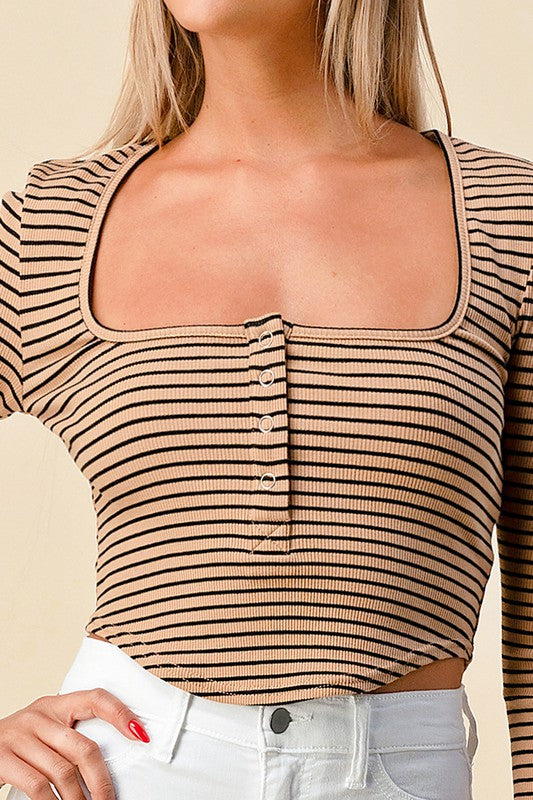 Emelia Striped Button Down