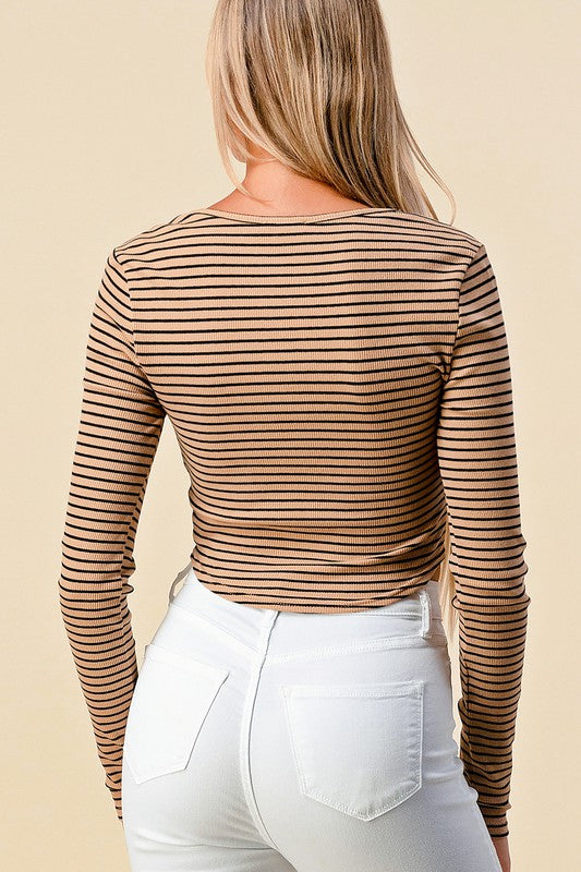 Emelia Striped Button Down