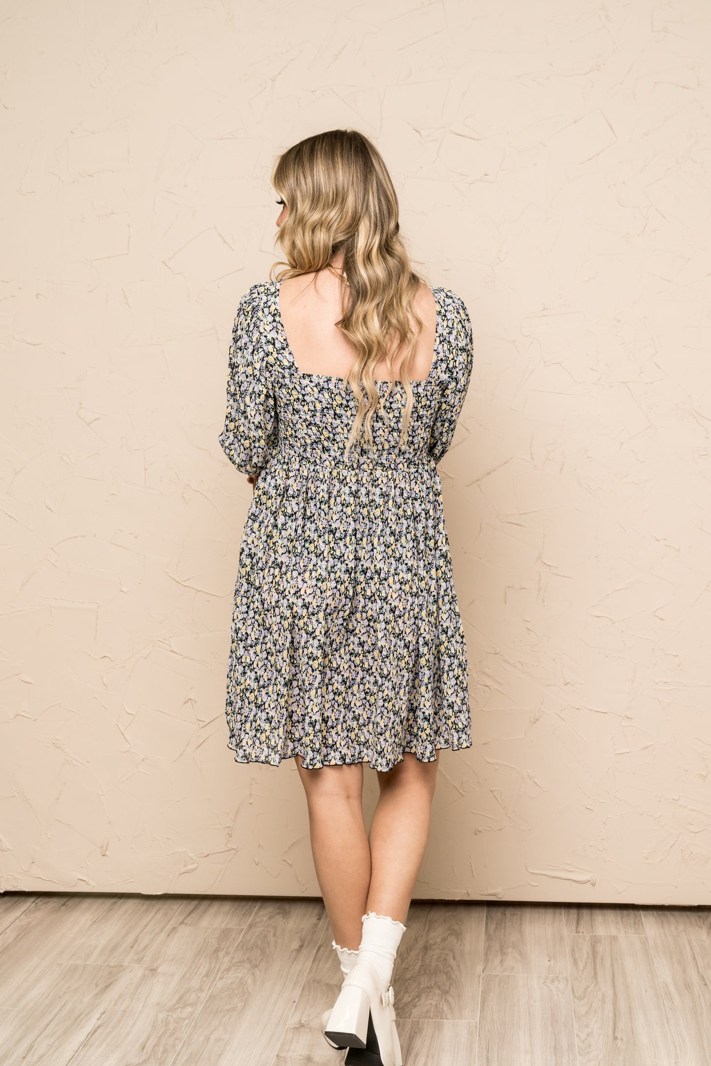 ABOUT TIME BABYDOLL MINI DRESS