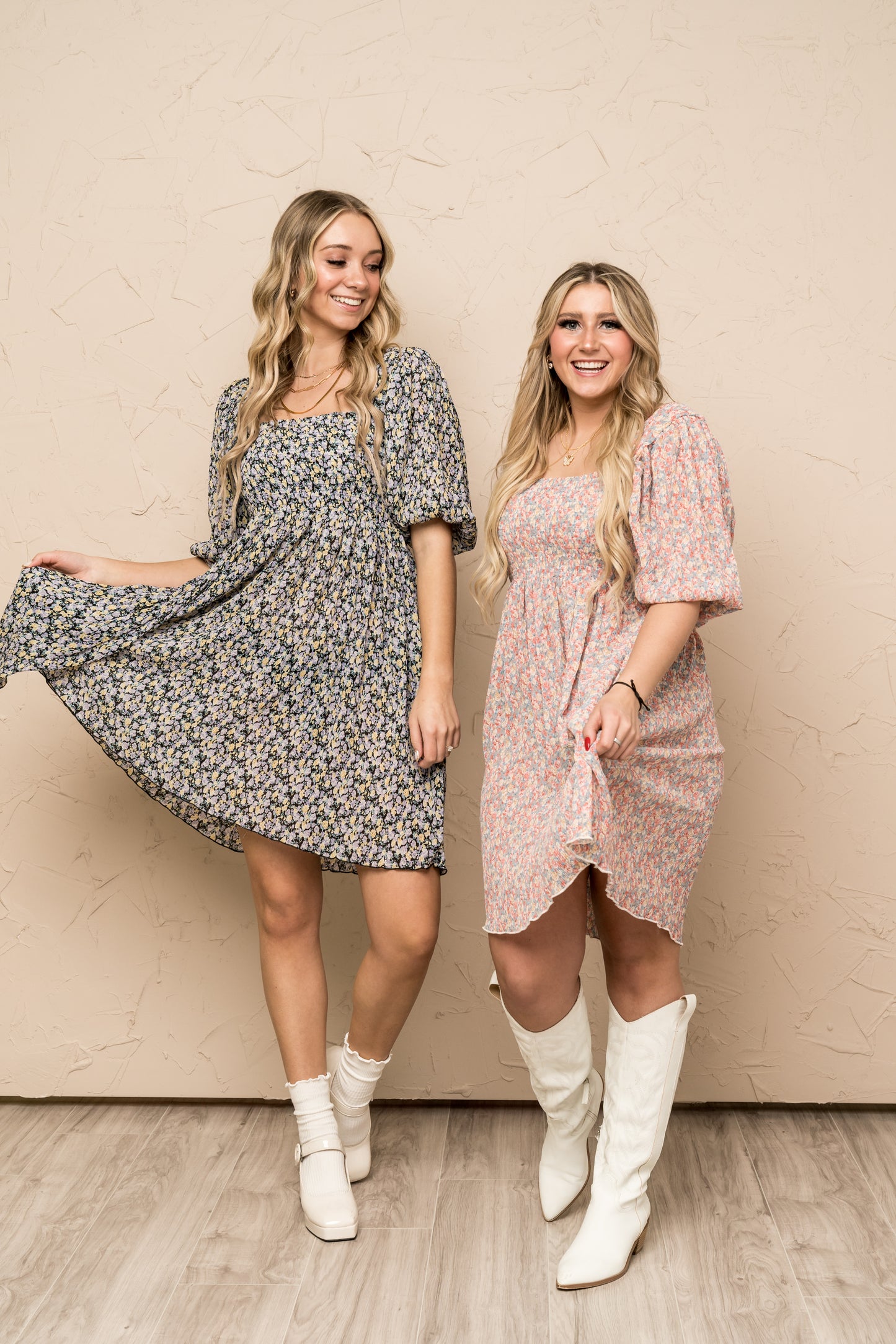 ABOUT TIME BABYDOLL MINI DRESS