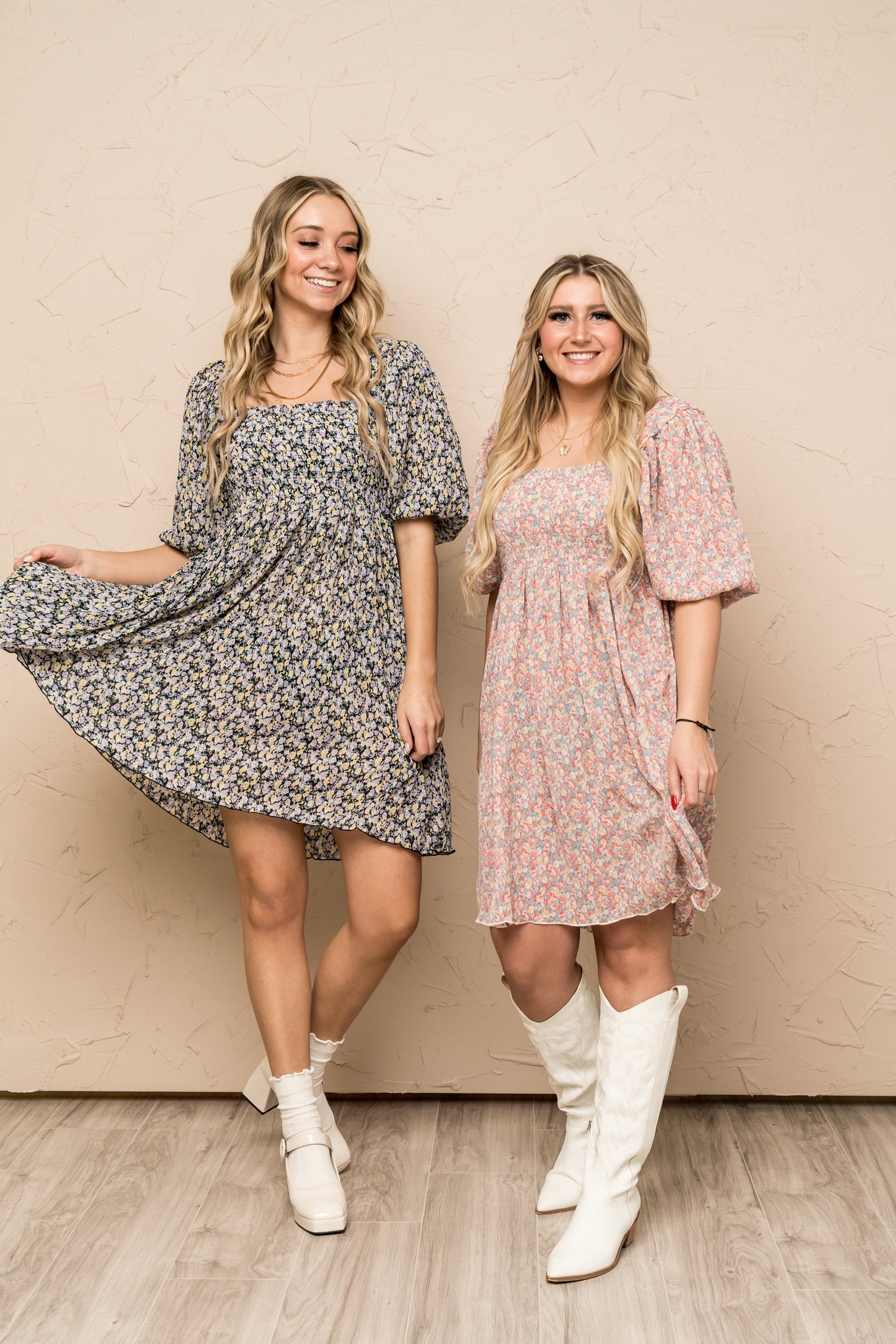 ABOUT TIME BABYDOLL MINI DRESS