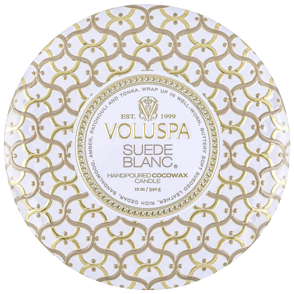 Voluspa Suede Blanc Candle