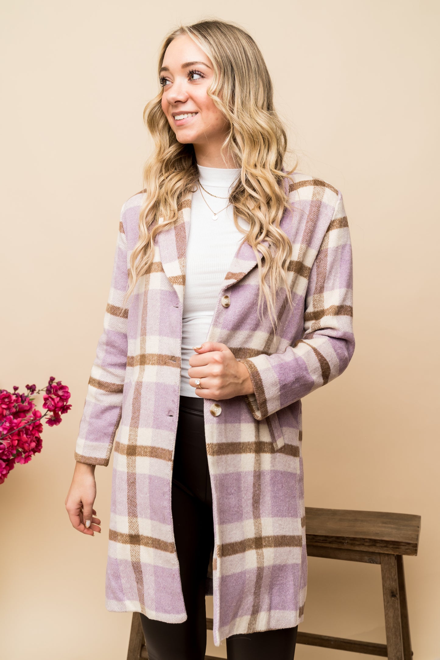 SUNDANCE PLAID COAT