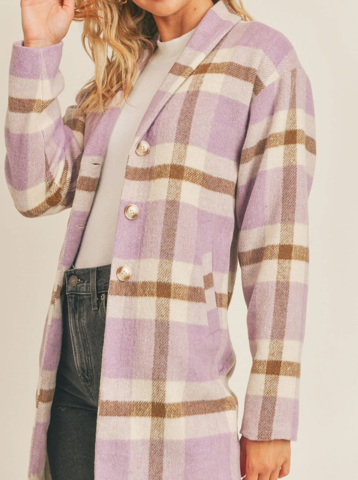 SUNDANCE PLAID COAT