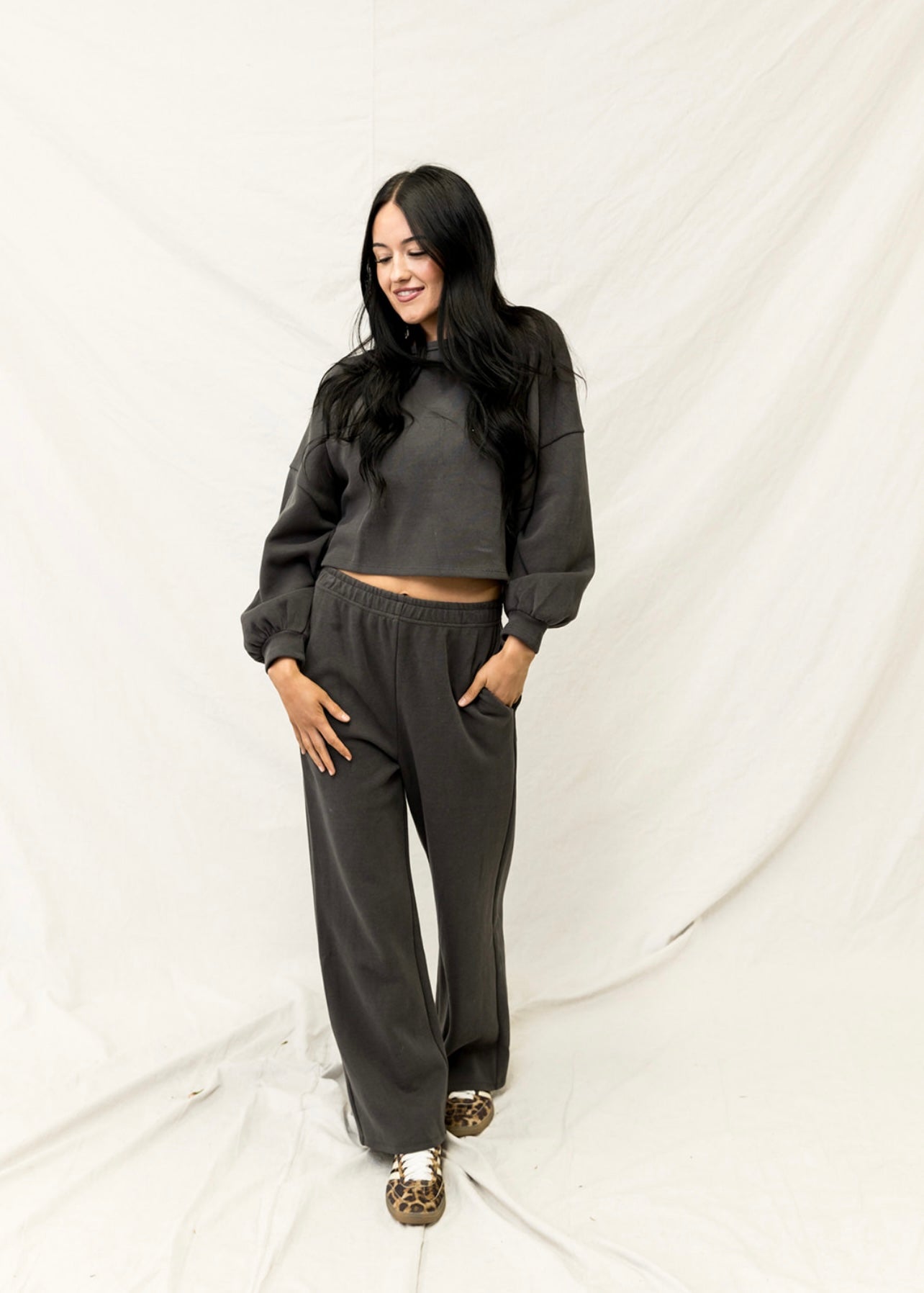 Josie Relaxed Wide Leg Sweat Pants