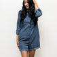 Layla Buttoned Denim Romper