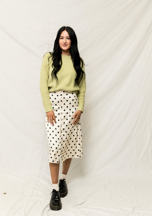 Free People Analise Polka Dot Skirt