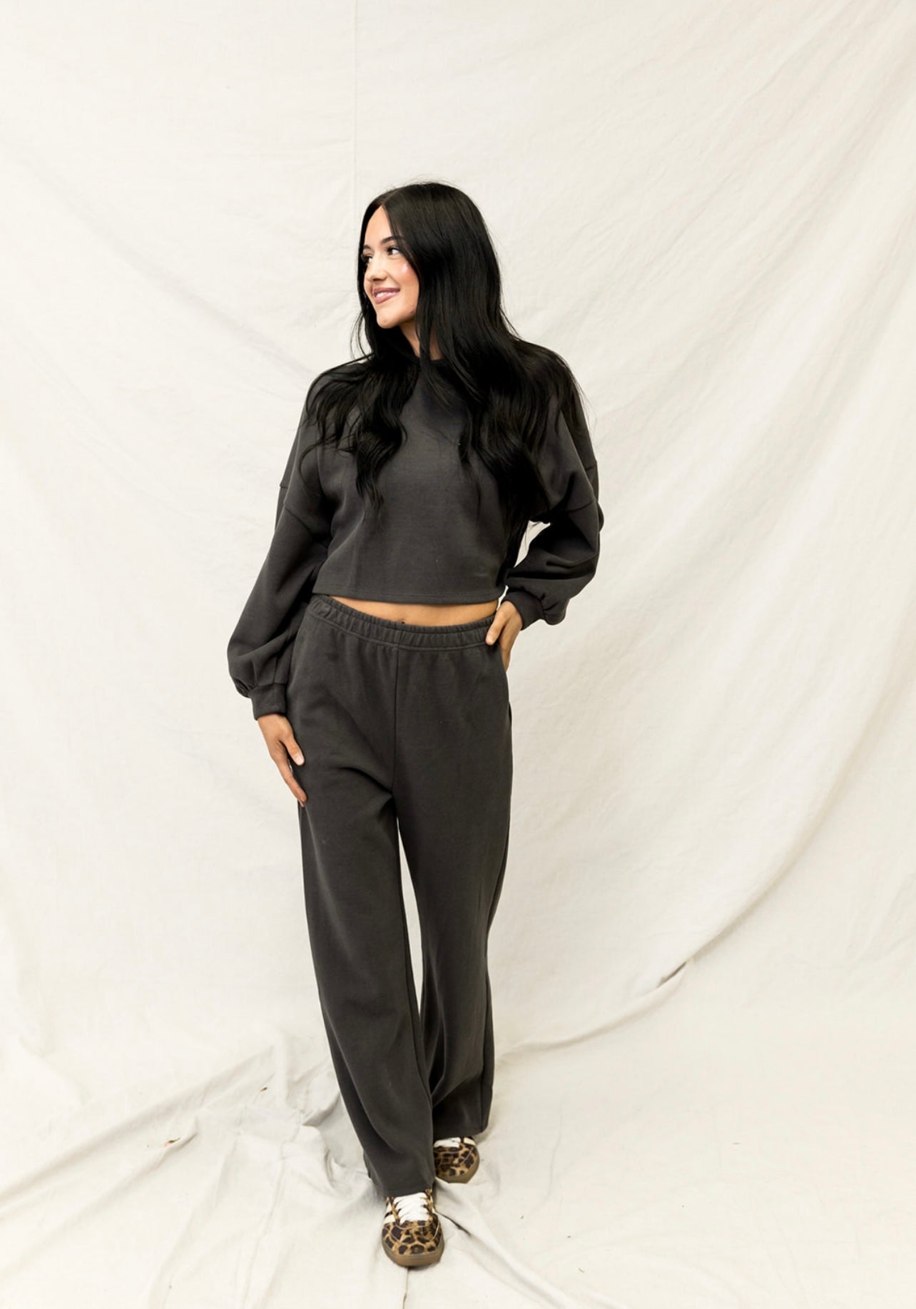 Josie Relaxed Wide Leg Sweat Pants