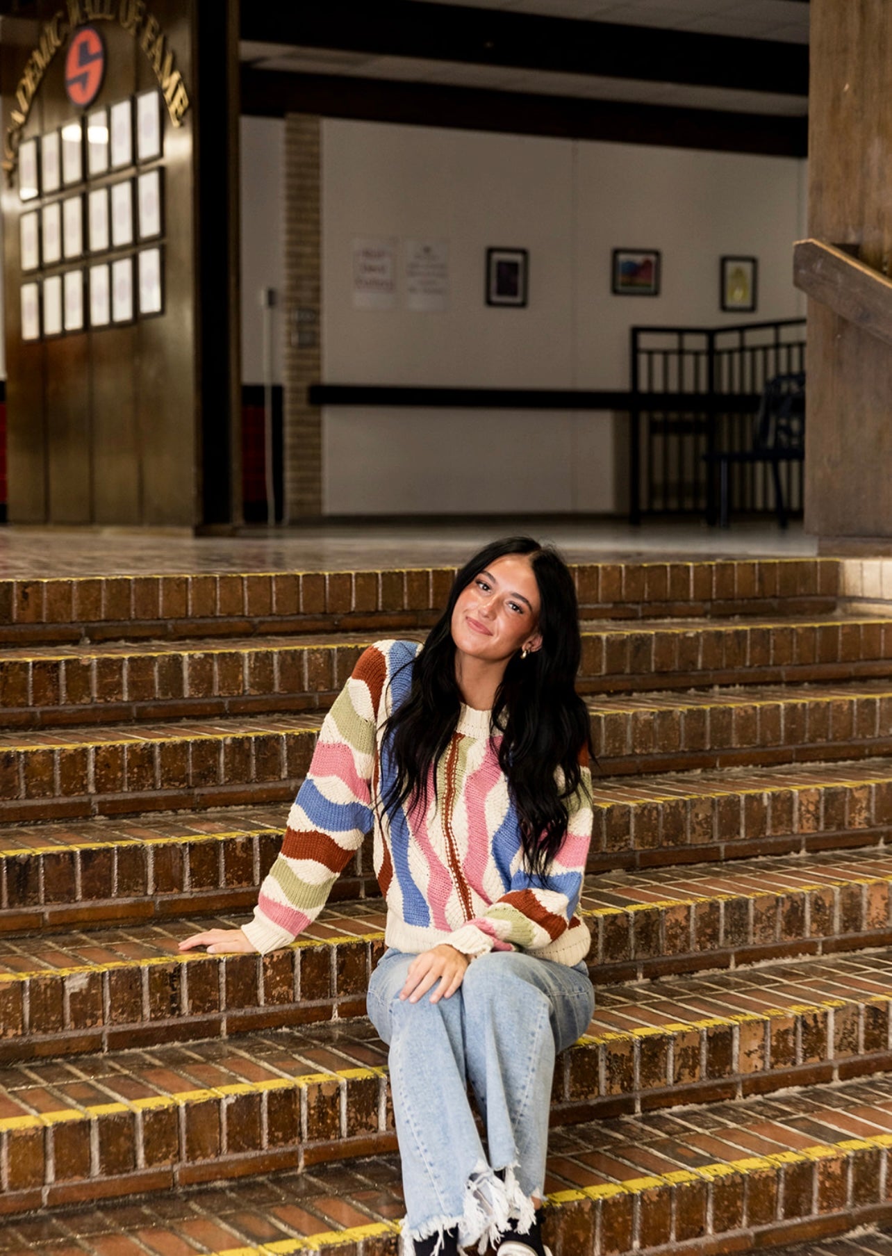 Evie Multicolored Knit Sweater