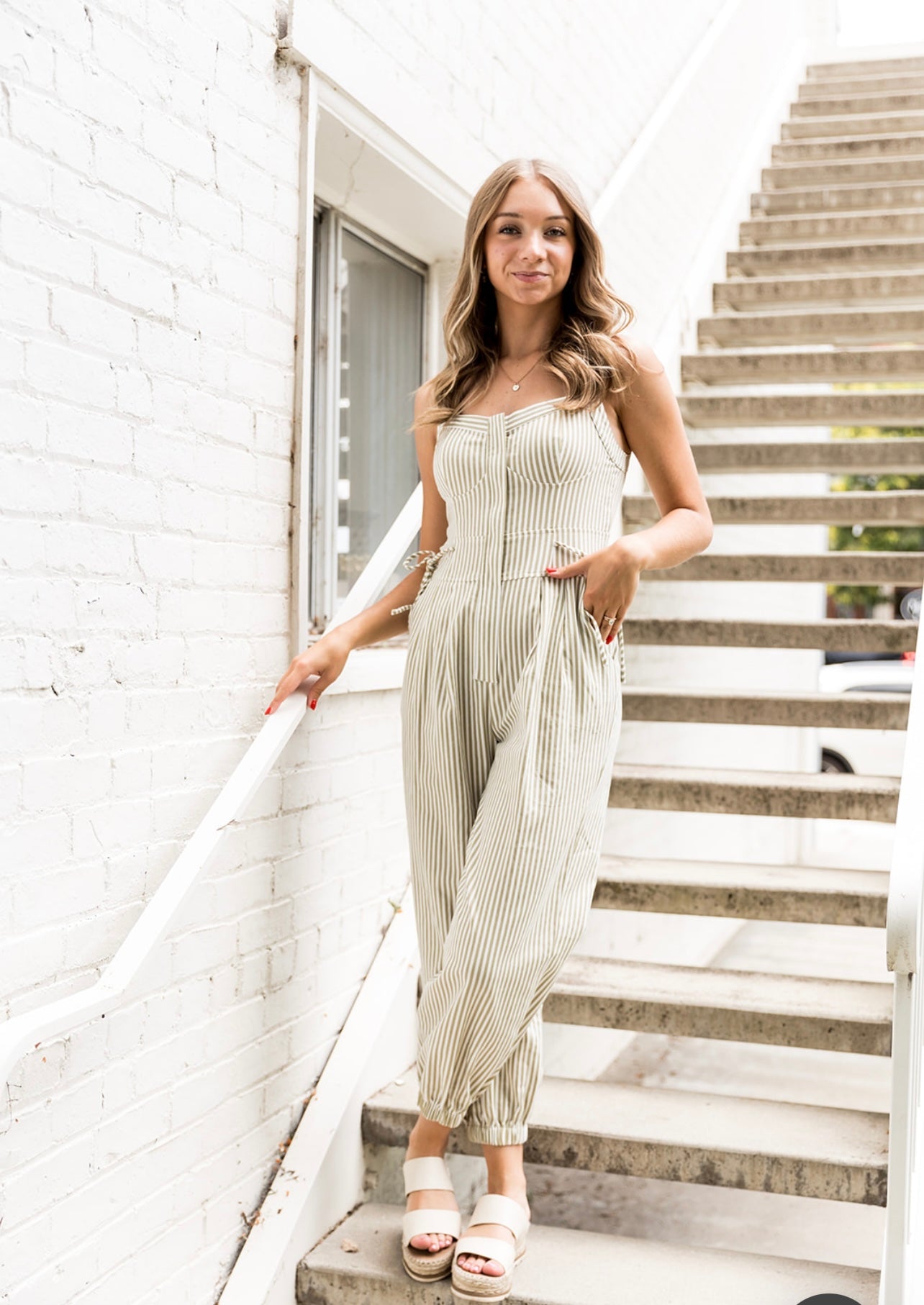 Gracie Pin Stripe Jumpsuit